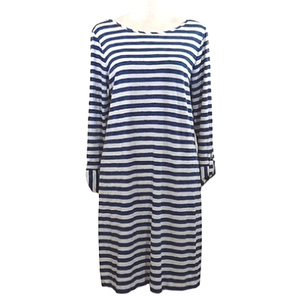 Lilly Pulitzer Marlowe Dress in Bright Navy Positano Stripe - Picture 5 of 16